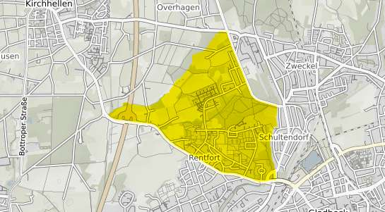 Immobilienpreisekarte Gladbeck Rentfort Nord